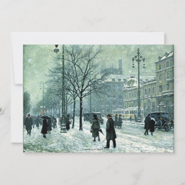 Carte Copenhague par Paul Fischer (Devant)