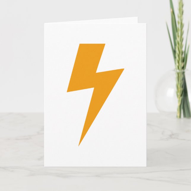 Carte Copie de jaune d'énergie de tonnerre (Devant)