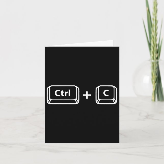 Carte Copier Coller Ctrl C Ctrl V Papa Son Heureux Père& (Devant)