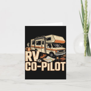 Carte Copilote de VR camping caravane coucher de soleil 