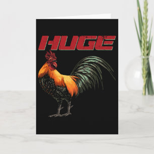 Carte Coq énorme poulet oiseau combat Erel