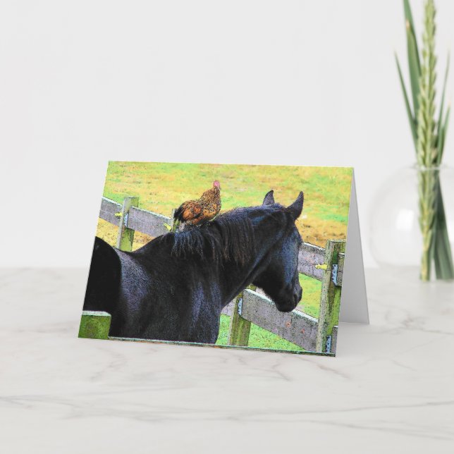 Carte Coq Et Mare, Tu Es Mon Meilleur Ami (Devant)