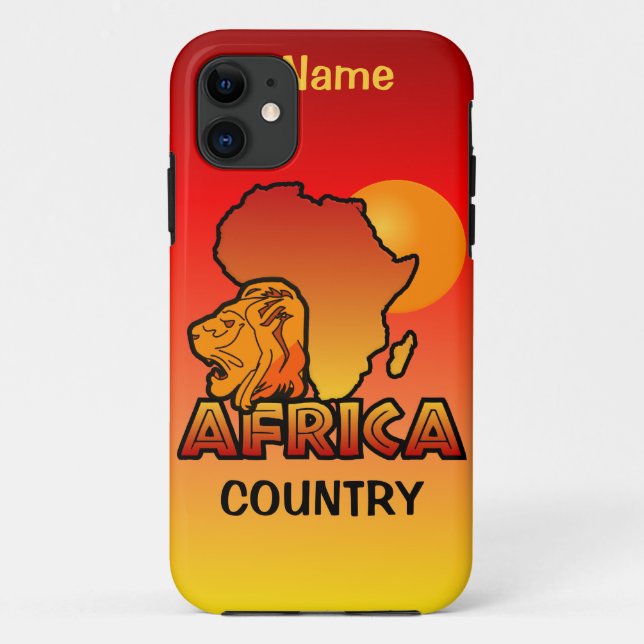 Carte Coque AFRICA iPhone 5 personnalisée (Dos)