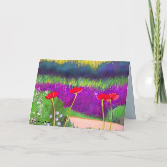 Carte Coquelicots dans Millenium Park Chicago (Devant)