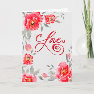 Carte Coquelicots en amour – Floraison romantique
