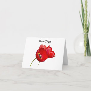 Carte Coquelicots Jour du Souvenir N'oubliez jamais Art