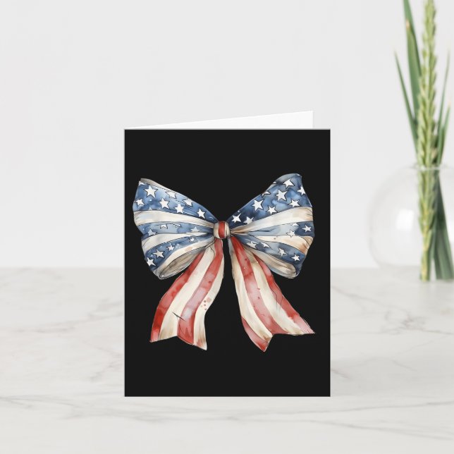Carte Coquette American Bow Independence Day (Devant)