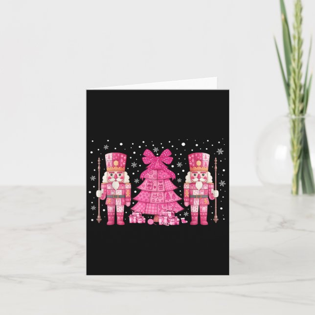 Carte Coquette Arbre de Noël Nk Nutcrackers Femmes Enfan (Devant)