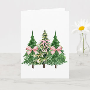 Carte Coquette Arbre de Noël, Sensibilisation au cancer 