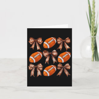 Carte Coquette Bow American Football Jour Thanksgiving