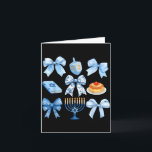 Carte Coquette Bow Hanukkah Chanukah Pajama Latke Jewish<br><div class="desc">Coquette Bow Hanukkah Chanukah Pajama Latke Jewish Women</div>