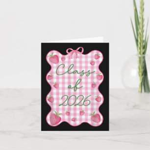 Carte Coquette Bow Rose En vichy Col De Fraise De 2026 G