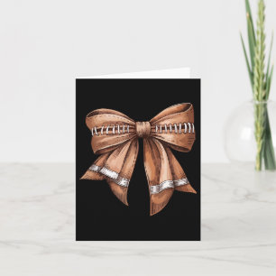 Carte Coquette Bow Saison américaine de football Mama Au