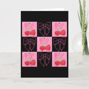 Carte Coquette Cerise Cochée Je T'aime Beaucoup Cerise 