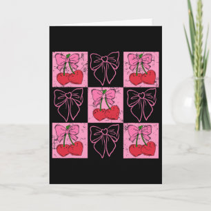 Carte Coquette Cerise Cochée Je T'aime Cerise Beaucoup 1