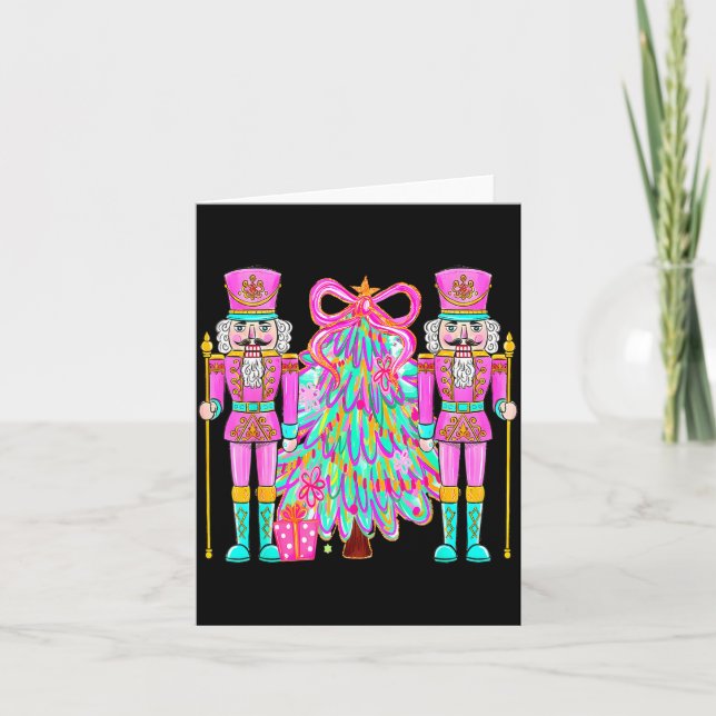 Carte Coquette Christmas Tree Nk Nutcrackers Xmas Women  (Devant)