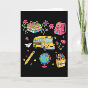 Carte Coquette Florale Premier Jour De Maternelle Jardin