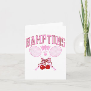Carte Coquette Hamptons Badminton Preppy Vintage Soft Gi