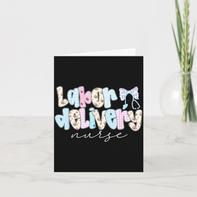 Carte Coquette Labor And Delivery Nurse Crewneck, Bow St (Devant)