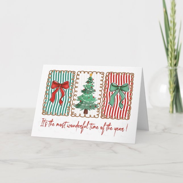 Carte Coquette Noël Plus Beau Moment De L'Année (Devant)