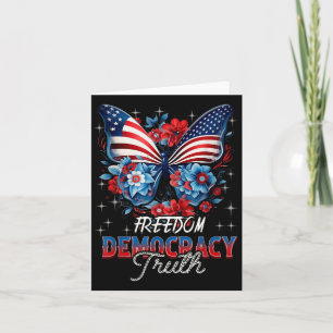 Carte Coquette patriotique subtile anti-Trump 4 juillet