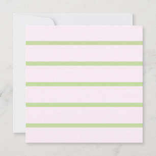 Carte Coquette Préparation Chic Pastel Vert Et Rose Rayu