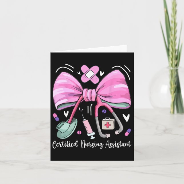Carte Coquette stéthoscope Cna Stant Certifié (Devant)