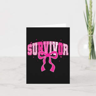 Carte Coquette Survivant Pink Ribbon Cancer du sein Prix