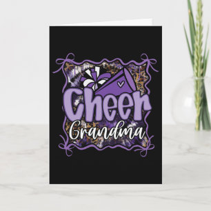 Carte Coquette Violette Grand-mère de pom-pom girls Chee