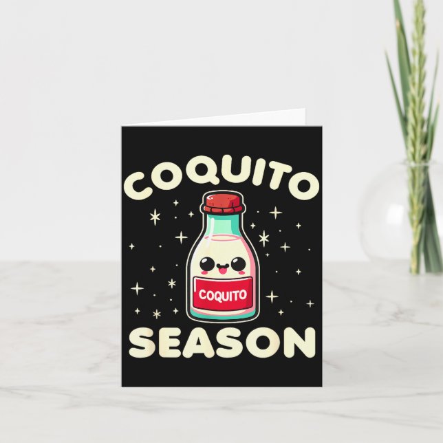 Carte Coquito Season - Puerto Rican Coquito Christmas  (Devant)