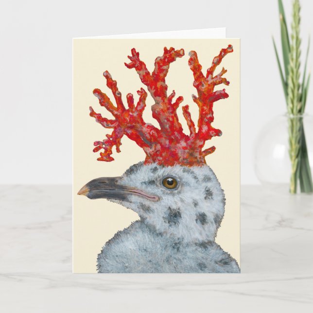 Carte Cora the gull chick card (Devant)