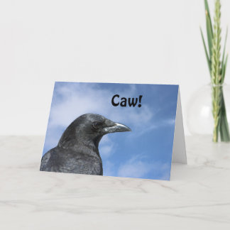 Carte Corbeau d'anniversaire