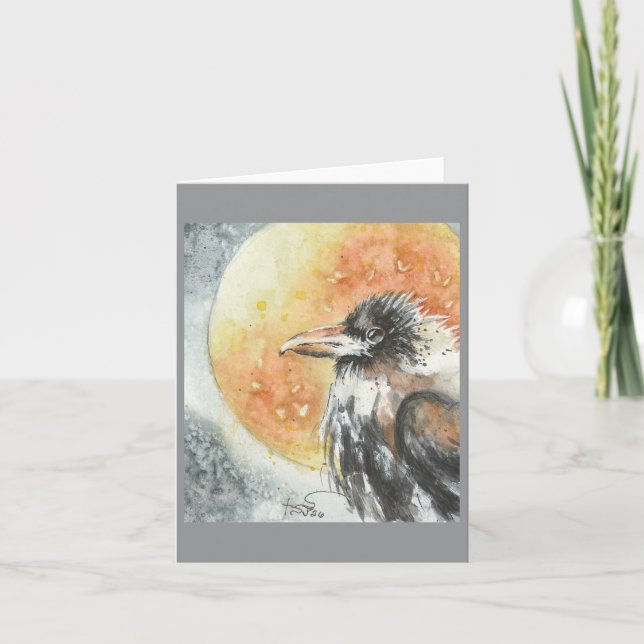Carte Corbeau de minuit par Sherry (Devant)