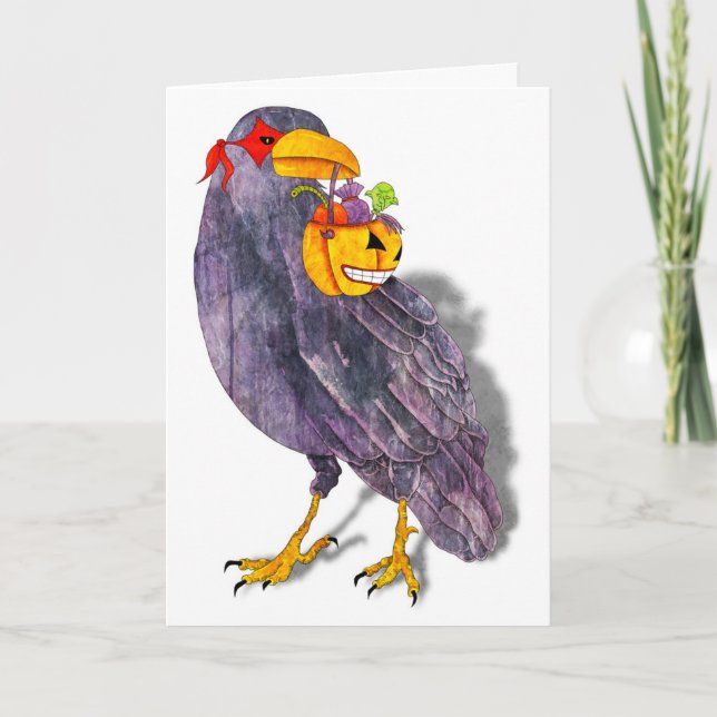 Carte Corbeau ou corbeau (Devant)