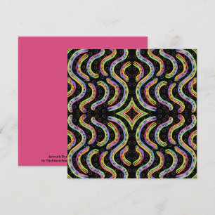 Carte Corde de chaîne de couleur arc-en-ciel motif répét