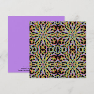 Carte Corde de motif d'art en couleur arc-en-ciel