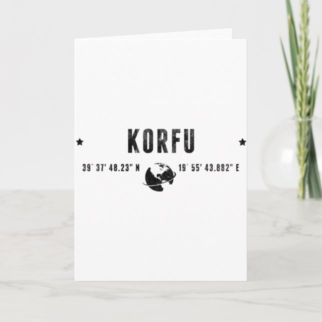 CARTE CORFOU (Devant)