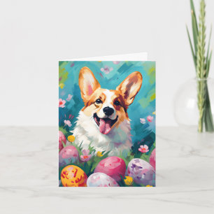 Carte Corgi Bonne Pâques