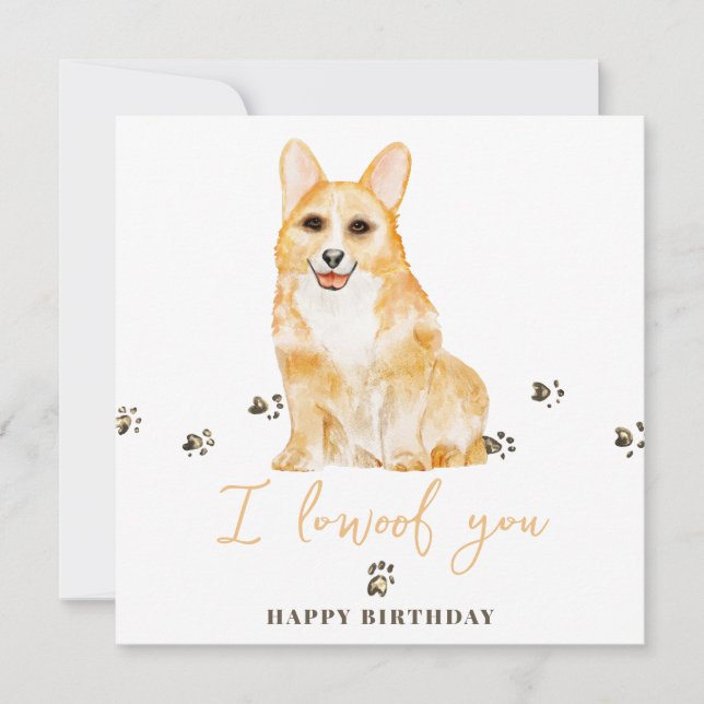 Carte Corgi gallois jaune Chien maman Chiot Animaux de c (Devant)