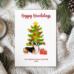 Carte Corgi Happy Howlidays