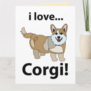 Carte Corgi I Love Corgi