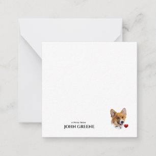 Carte Corgi Love Note