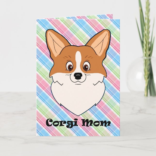 Carte Corgi Maman (Devant)