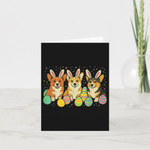 Carte Corgi Pâques