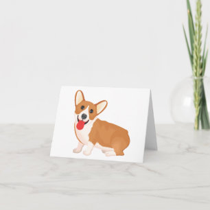 Carte Corgi (Pembroke Welsh) Puppy Dog Note Card