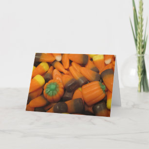 Carte Corne à bonbons d'automne "Happy Halloween !" Cart