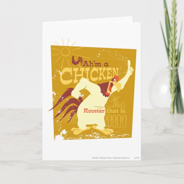Carte Corne de brume Ah'm un poulet (Devant)