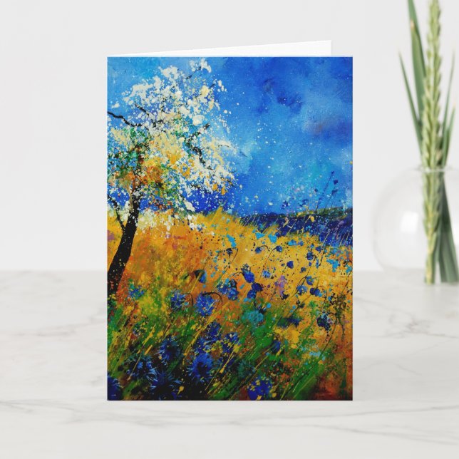 Carte cornflowers45.0108 bleu (Devant)