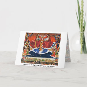 Carte Coronation Of The Virgin By Enguerrand Quarton
