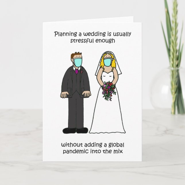 Carte Coronavirus Mariage Stress Cartographie Couple nup (Devant)